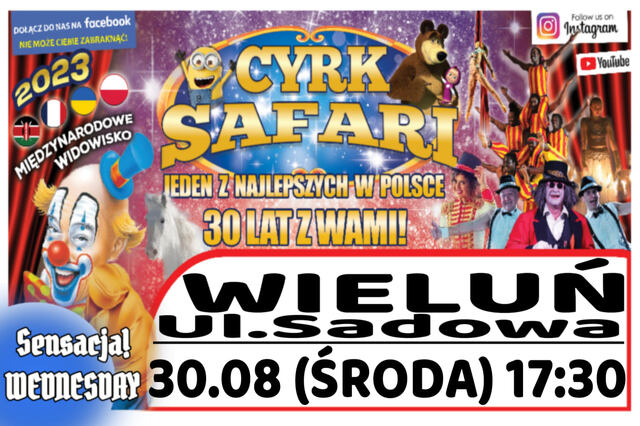 Cyrk Safari Zduńska Wola 2023