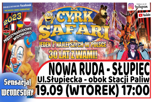 Cyrk Safari Nowa Ruda Słupiec