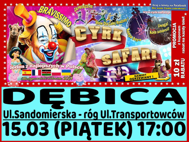 Cyrk Safari Dębica 2024