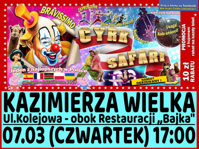 Cyrk Safari - Kazimierza Wielka