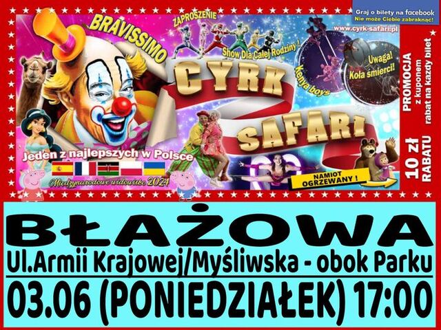 Cyrk Safari Błażowa 2024