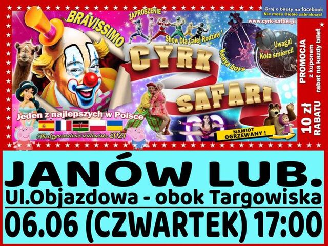 Cyrk Safari Janów Lubelski 2024