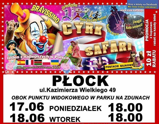 cyrk safari płock