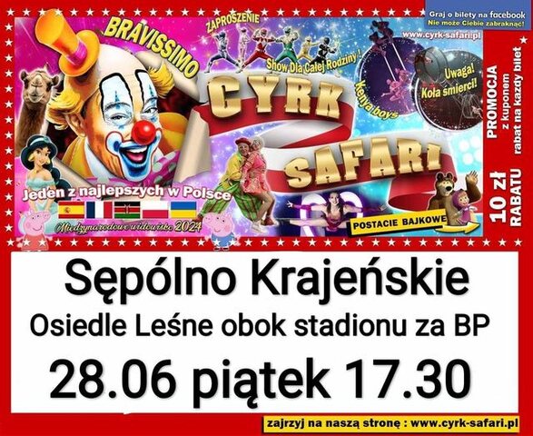 Cyrk Safari Sępólno Krajeńskie