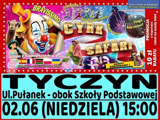 Cyrk Safari Tyczyn 2024